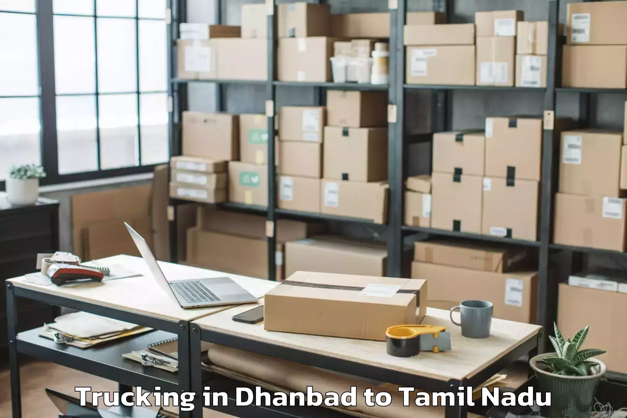 Top Dhanbad to Karaikkudi Trucking Available